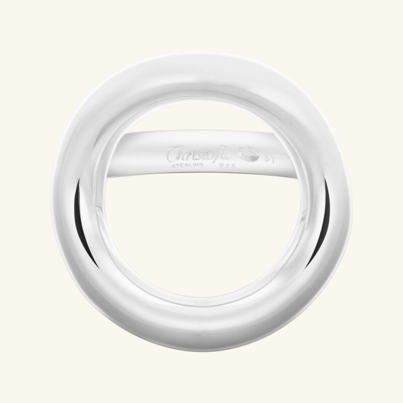 خاتم إيدول دو كريستوفل بريدج فضي   مقاس 55