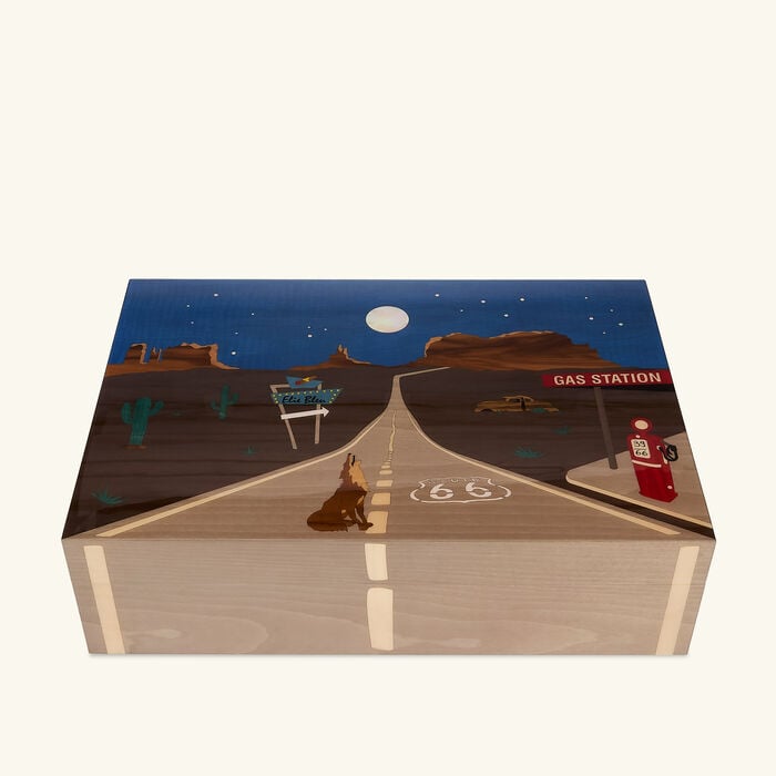Route 66 Full Moon Humidor Blue elie bleu route 66 full moon humidor blue