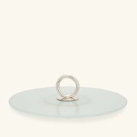 كريستوفل طبق الضيافة فيرتيجو دائري باللون الفضي 30 سم