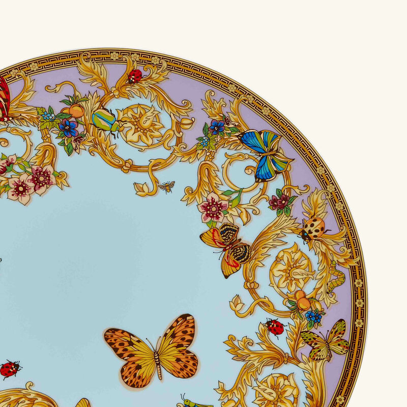 Le Jardin de Versace Charger Plate Round Blue 33cm le jardin de versace charger plate round blue 33cm