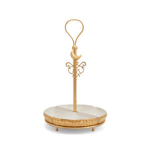 Peacock Extravaganza Gold Olive Stand, medium