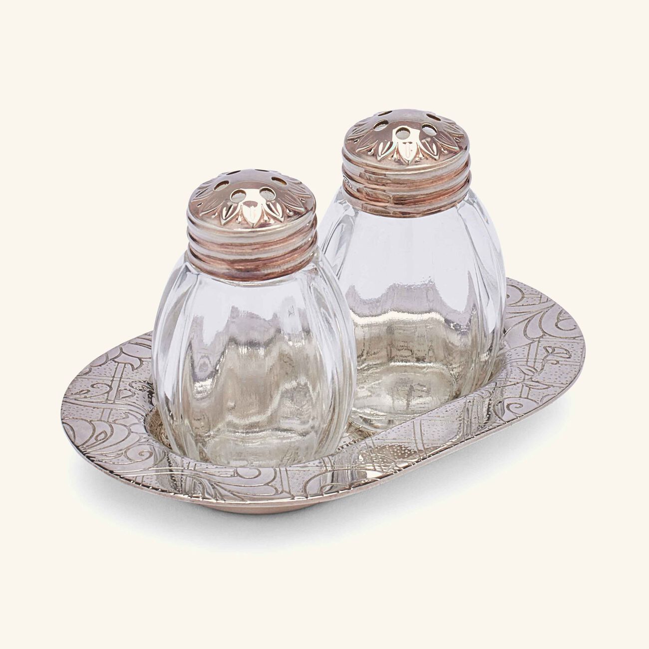 christofle jardin d eden salt   pepper shakers silver plated