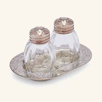 christofle jardin d eden salt   pepper shakers silver plated