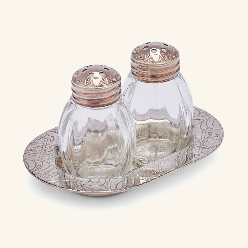 christofle jardin d eden salt   pepper shakers silver plated