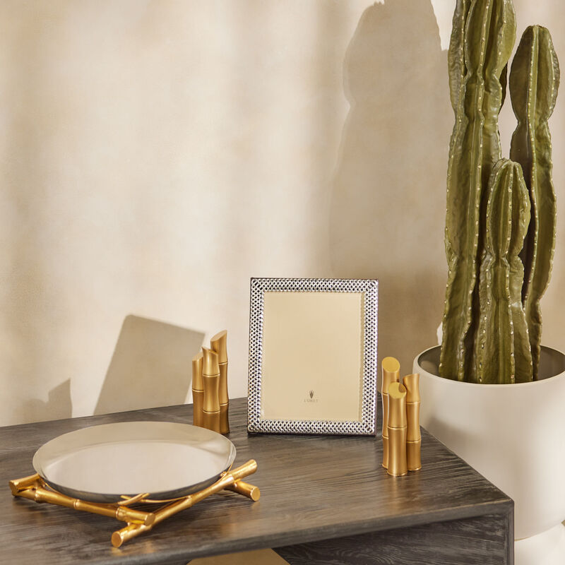 Bamboo Serving Platter Oval Stainless Steel l objet bamboo serving platter oval stainless steel