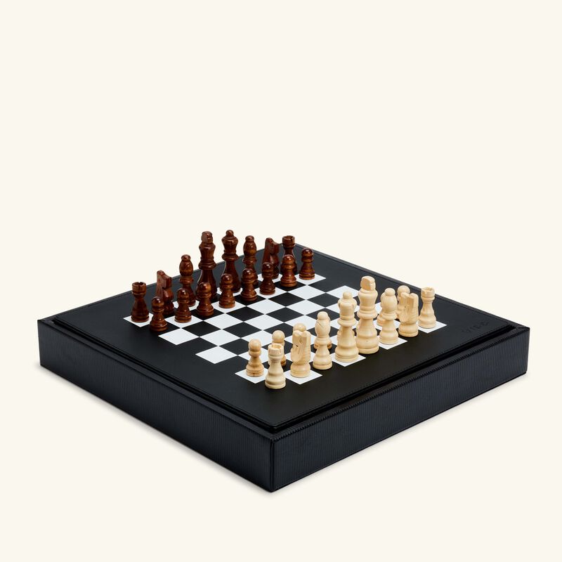 vido jet black lizard chess set