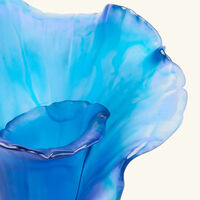 daum arum vase medium blue