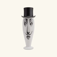 Smilzo Moustache Vase Medium White fornasetti smilzo moustache vase medium white