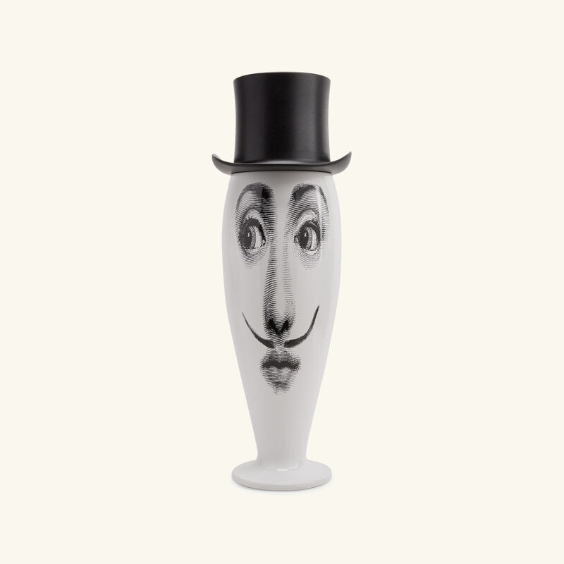 Smilzo Moustache Vase Medium White fornasetti smilzo moustache vase medium white