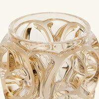 lalique tourbillons vase mini gold
