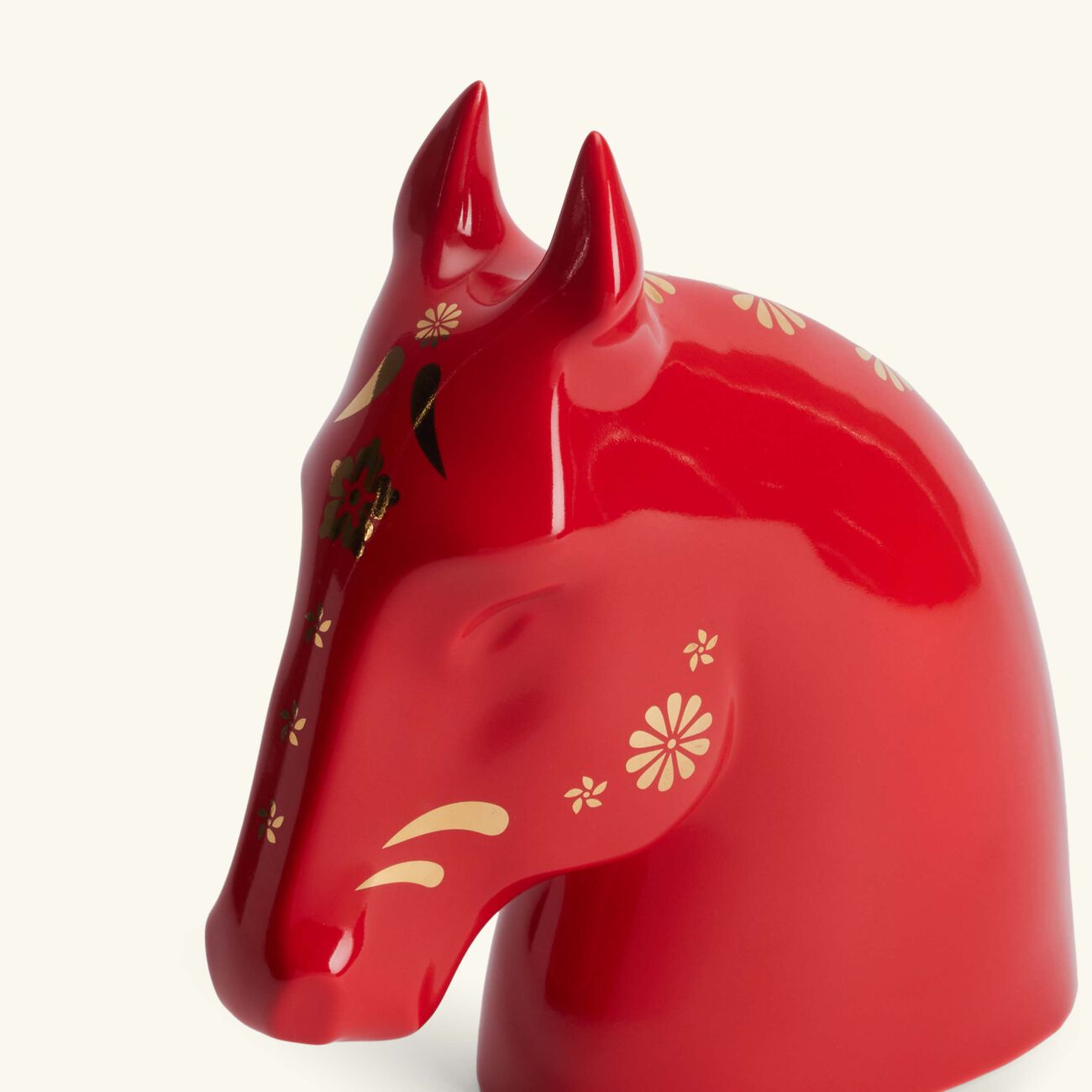 lladro the horse sculpture small red