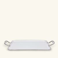 christofle malmaison serving tray with handles rectangular medium silver plated