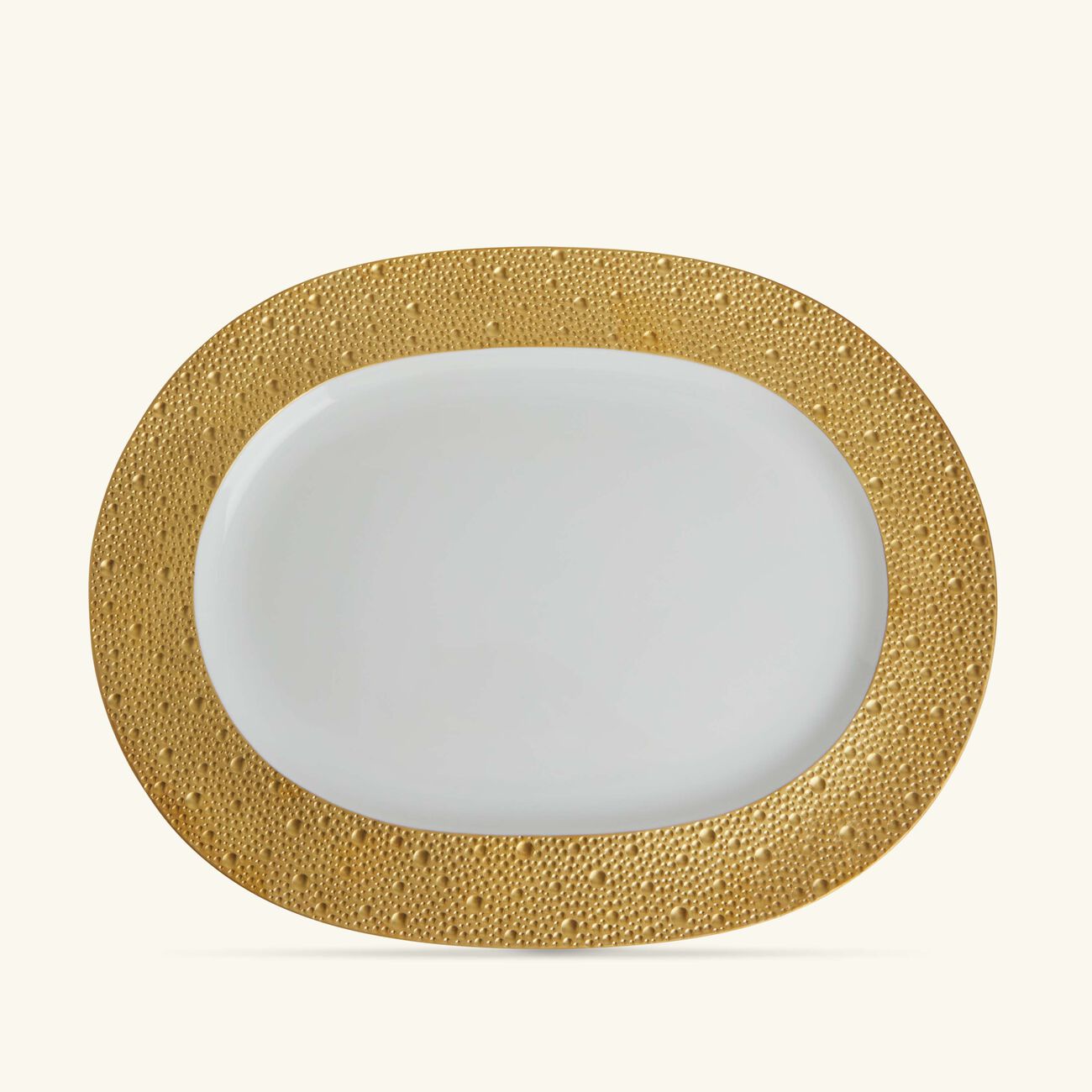 bernardaud ecume or serving platter oval gold 35cm