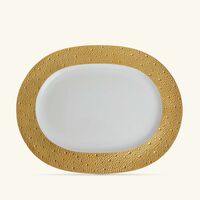 bernardaud ecume or serving platter oval gold 35cm