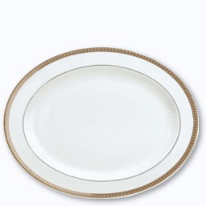Malmaison Platine Oval Platter, large