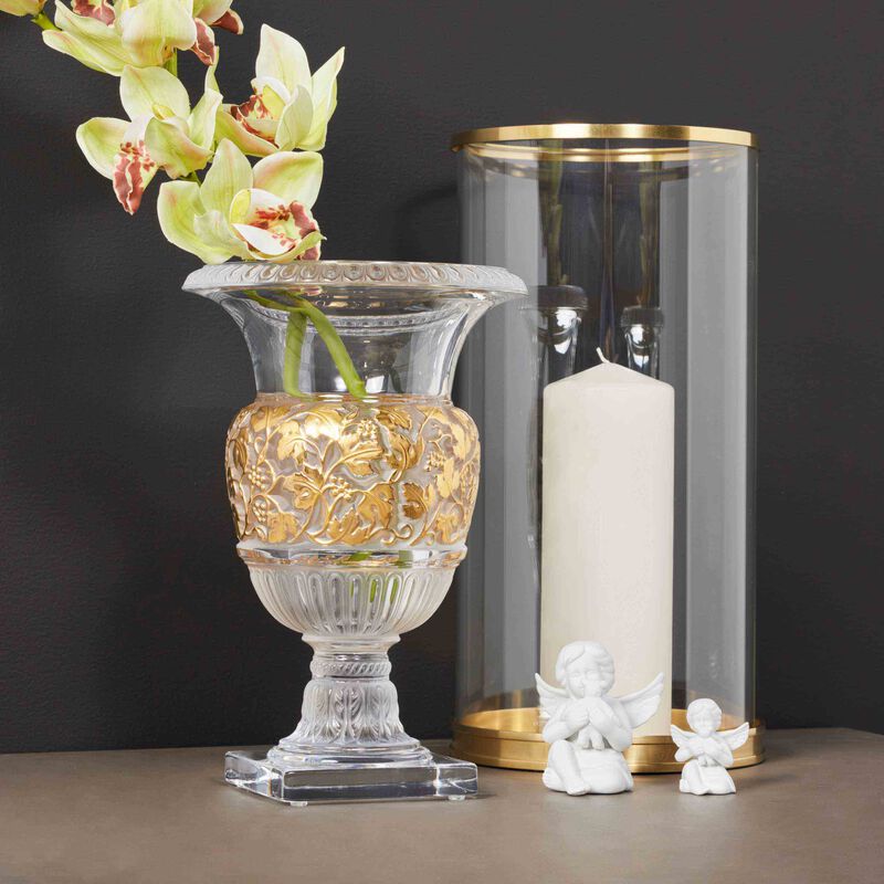 lalique versailles vase medium gold