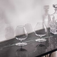 baccarat cognac glass clear set of 2