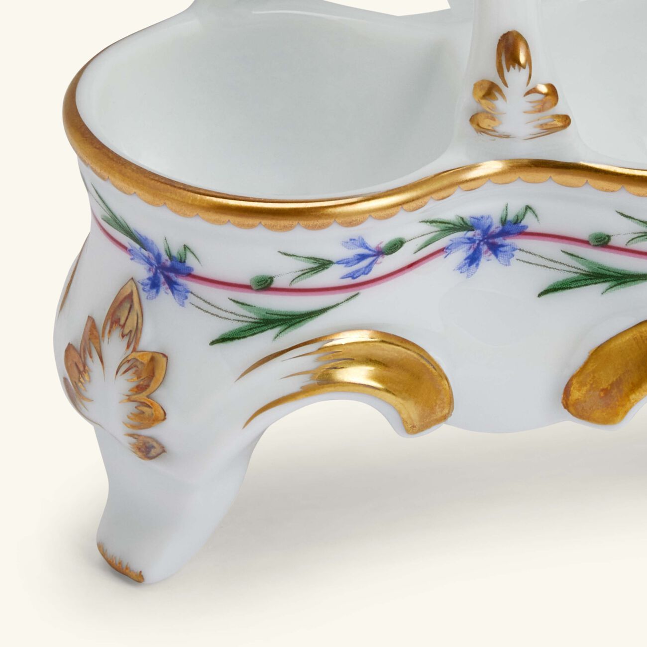 bernardaud le gobelet du roy salt   pepper shakers white