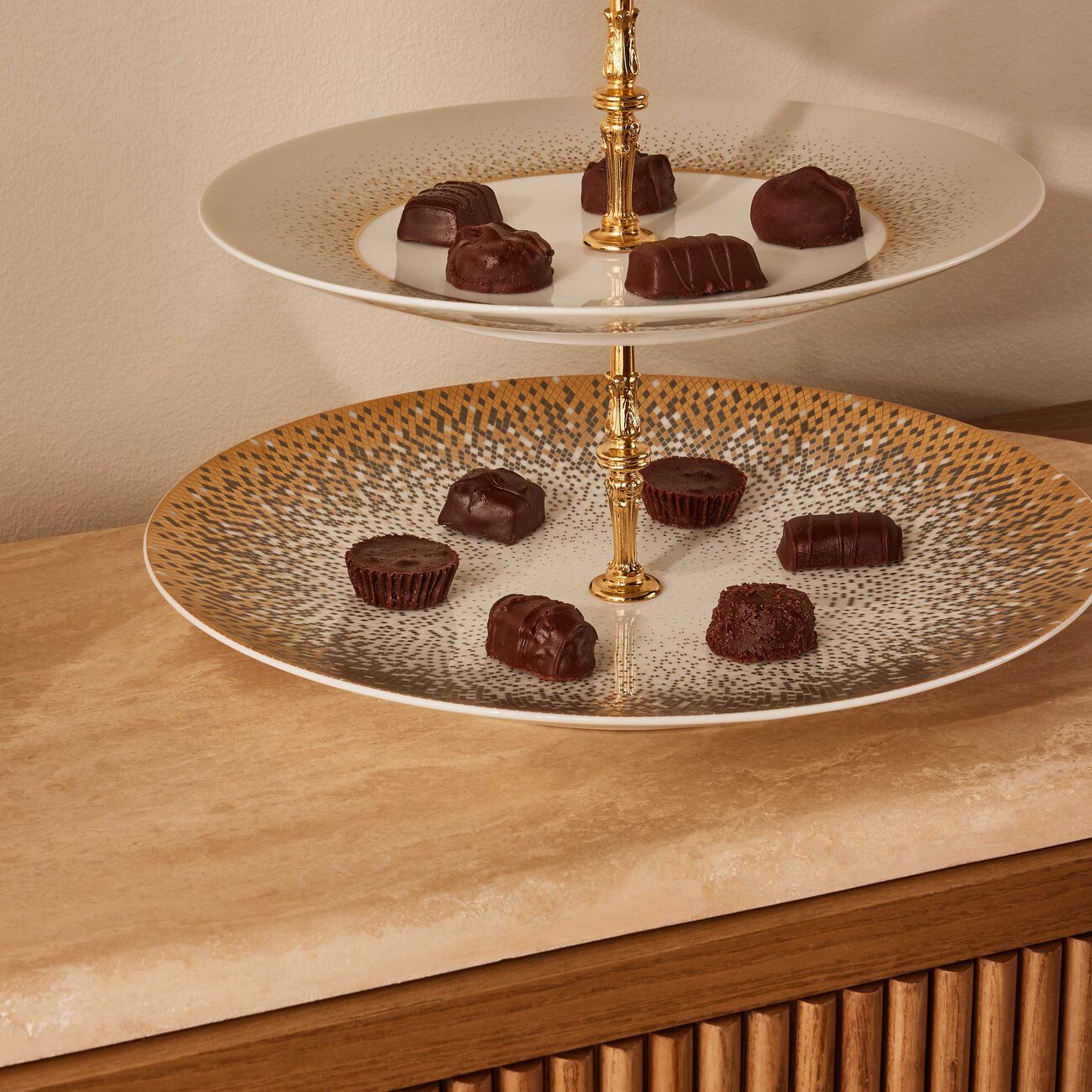 haviland souffle d or 5 tier cake stand