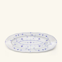 Blue Fluted Plain Serving Plate Oval White 60cm royal copenhagen blue fluted plain serving plate oval white 60cm