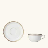 Pompadour Tea Cup & Saucer Gold bernardaud pompadour tea cup saucer gold