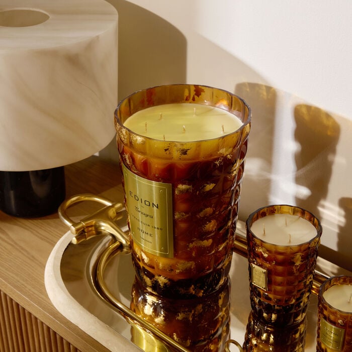 edion tobacco amber scented candle 4kg