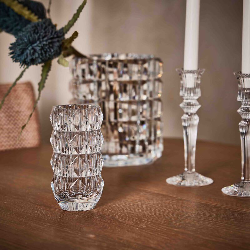 baccarat louxor vase round medium clear