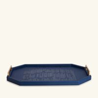 Hayat Serving Tray Rectangular Blue 49x34cm dimlaj hayat serving tray rectangular blue 49x34cm