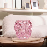 lalique tourbillons vase extra large pink