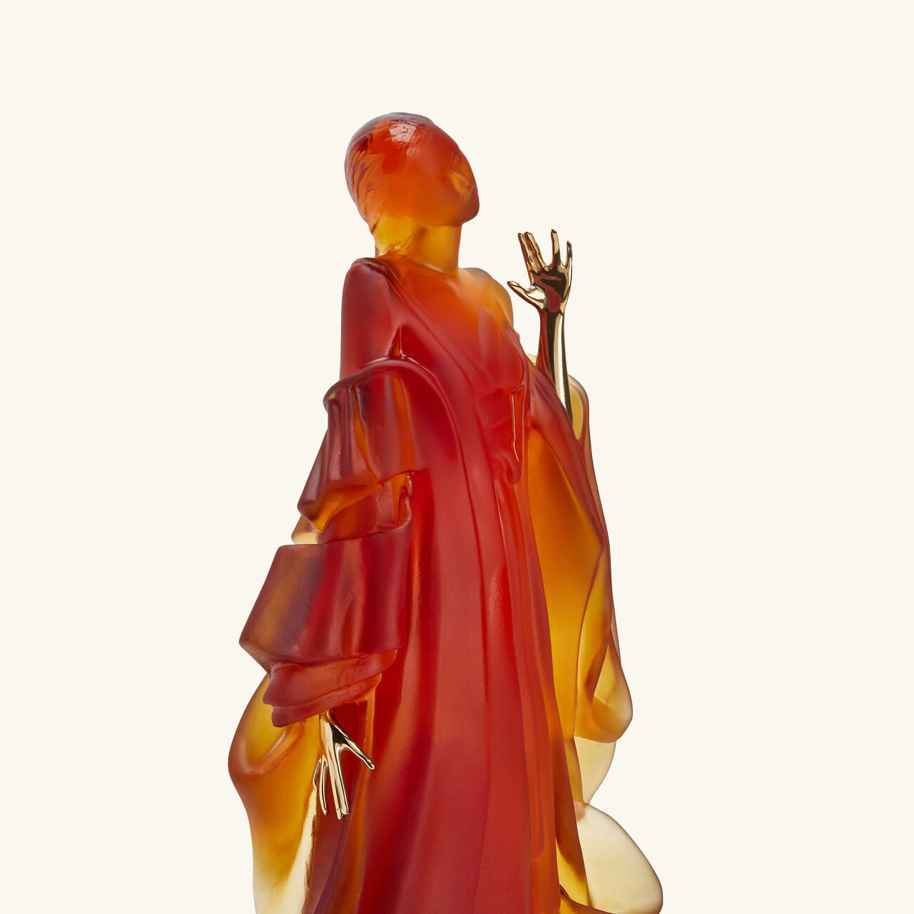 Kabuki Sculpture Large Orange Limited Edition daum kabuki sculpture large orange limited edition