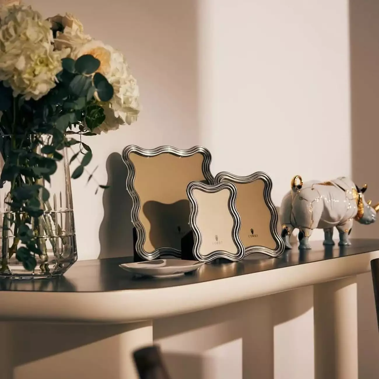 إطار الصور ريبل المطلي بالبلاتين 20 × 25 سم لوبجيه إطار الصور ريبل المطلي بالبلاتين 20 25 سم