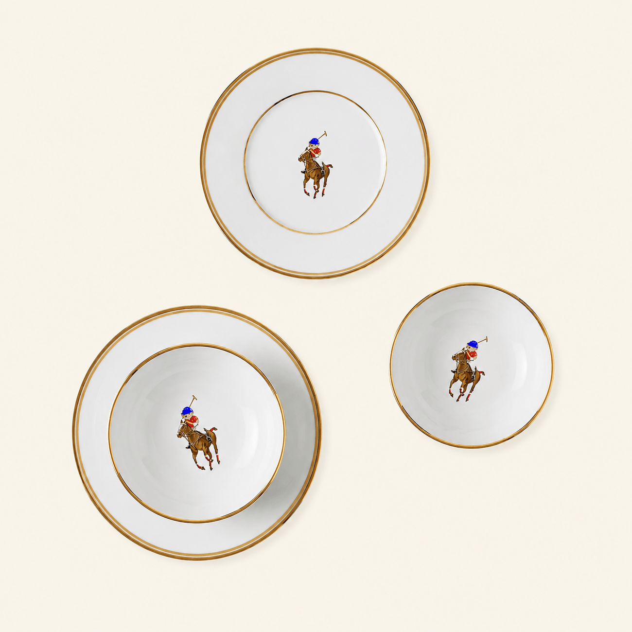 Polo Bear Plate & Bowl Set of 4 ralph lauren home polo bear plate bowl set of 4