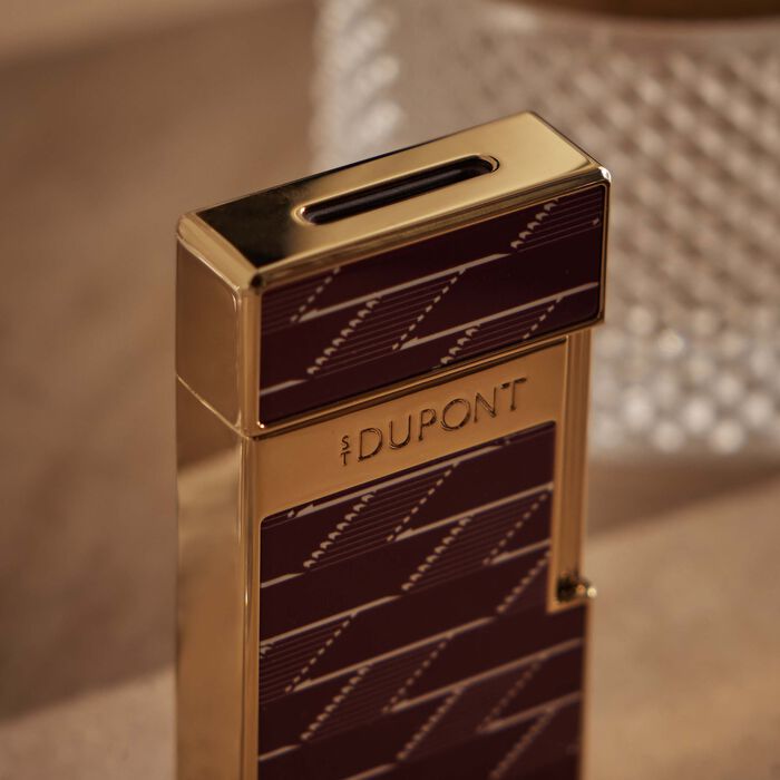 st dupont biggy monogram 1872 lighter burgundy