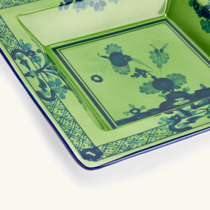 Oriente Italiano Malachite Trinket Tray Square Small Green ginori 1735 oriente italiano malachite trinket tray square small green