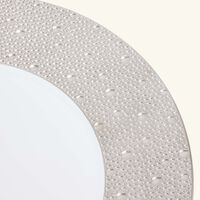 برناردو طبق الضيافة إكيوم دائري باللون الفضي 29 سم