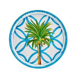 Palm Ceramic Plate, medium