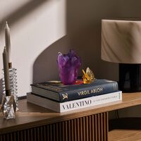 daum tulip vase small pink