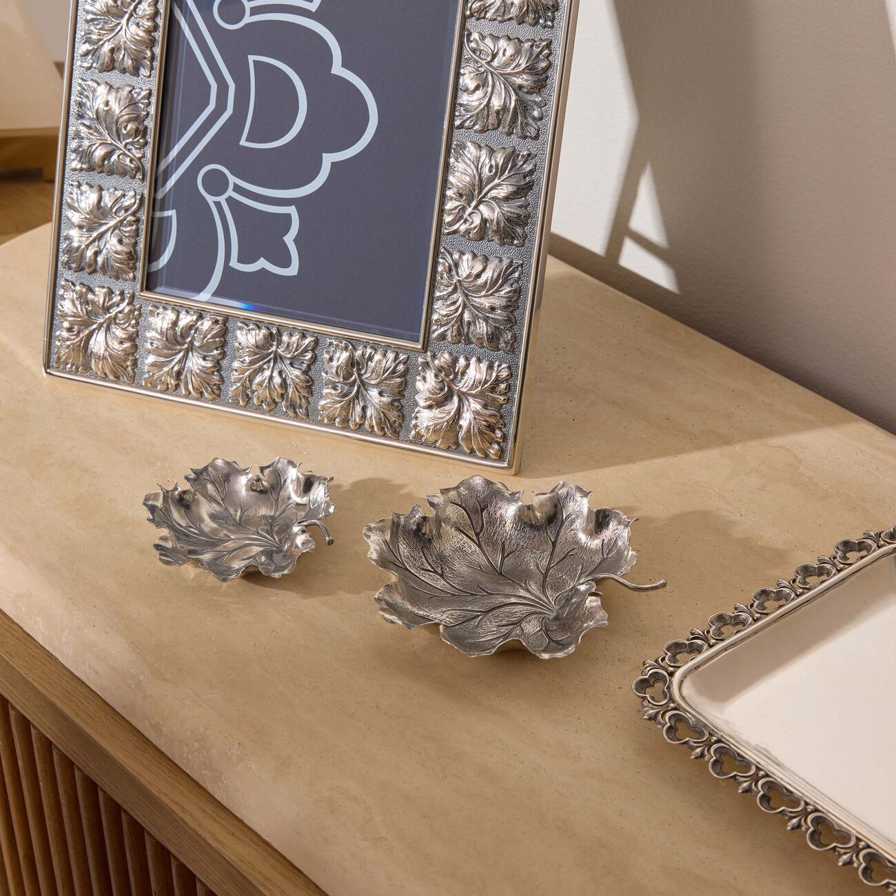 buccellati geranium leaf bowl medium silver