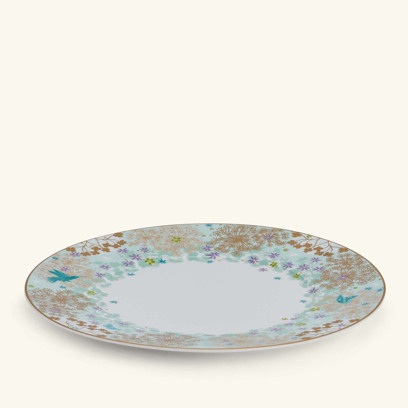 bernardaud feerie michael cailloux dinner plate round blue 27cm