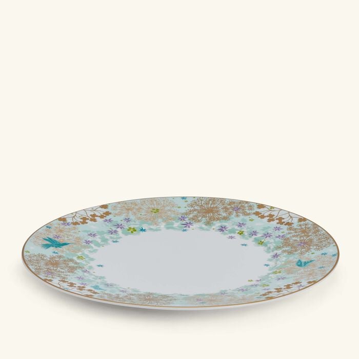 bernardaud feerie michael cailloux dinner plate round blue 27cm