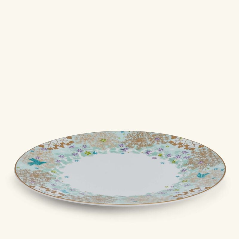bernardaud feerie michael cailloux dinner plate round blue 27cm