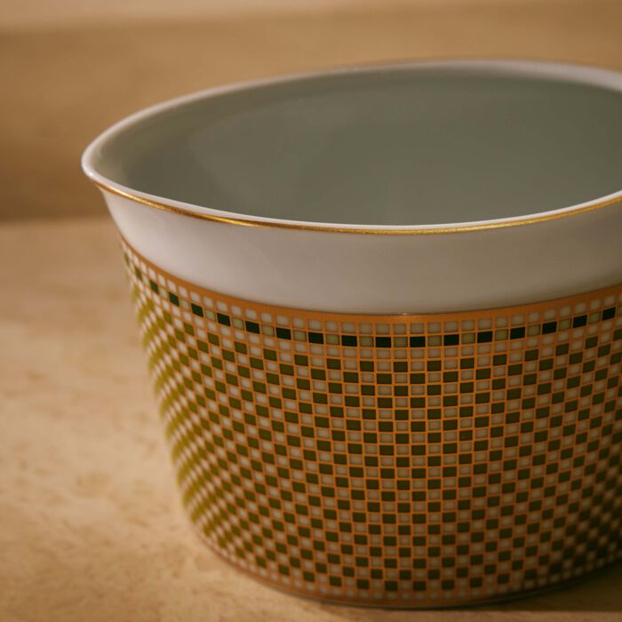 bernardaud augusta gravy boat green