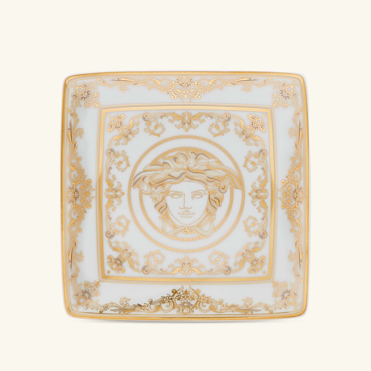 Medusa Gala Trinket Tray White 12cm versace medusa gala trinket tray white 12cm