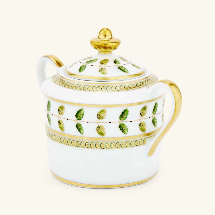 bernardaud constance sugar bowl green