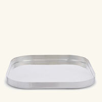 christofle k t serving tray square small silver plated