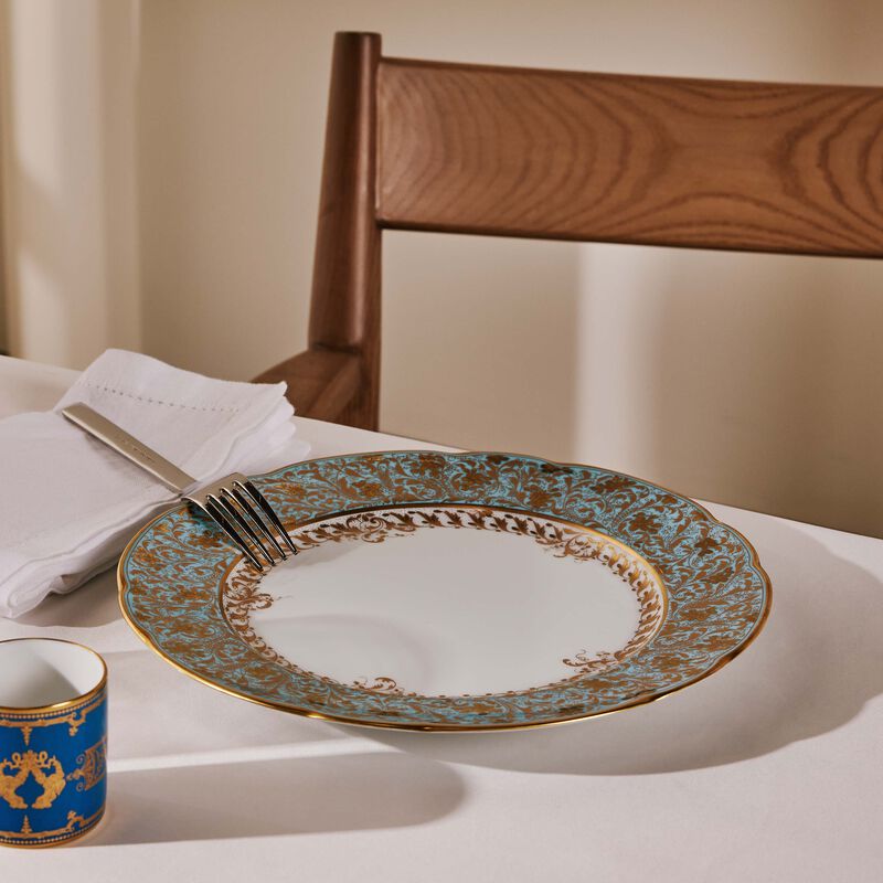 Eden Turquoise Dinner Plate Round Blue 26cm bernardaud eden turquoise dinner plate round blue 26cm