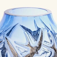 Hirondelles Vase Medium Blue lalique hirondelles vase medium blue
