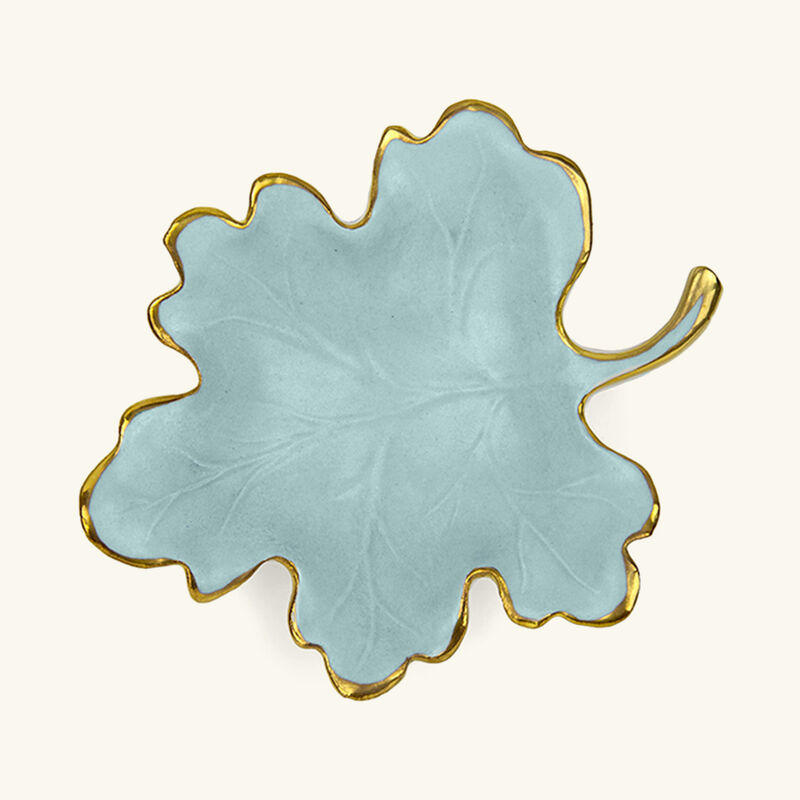 Autumn Fig Leaf Trinket Tray Small Blue villari autumn fig leaf trinket tray small blue