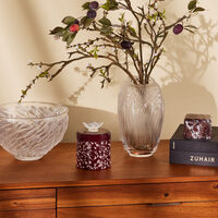 lalique botanica vase medium clear