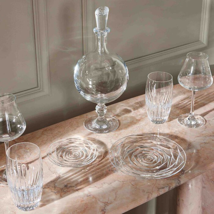 baccarat swing plate round clear 13cm